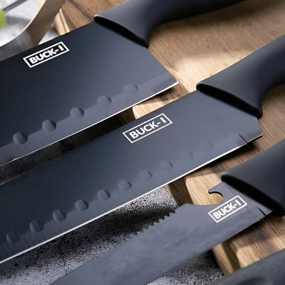 Juego de 5 piezas de utensilios de cocina – Vista de cerca del producto – NQLN Store