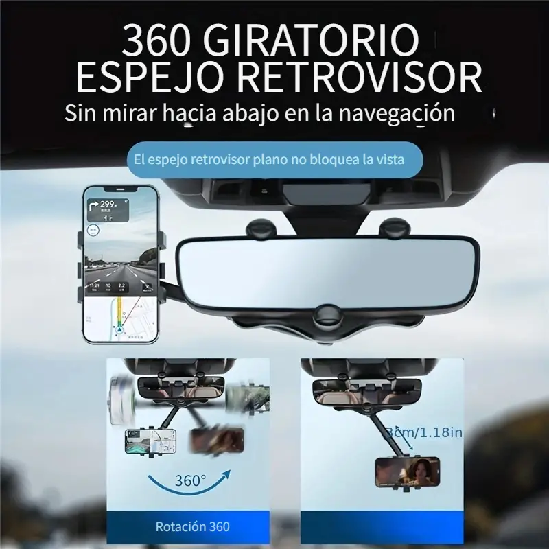 Soporte de teléfono para retrovisor de carro – Detalle de calidad y acabado – NQLN Store