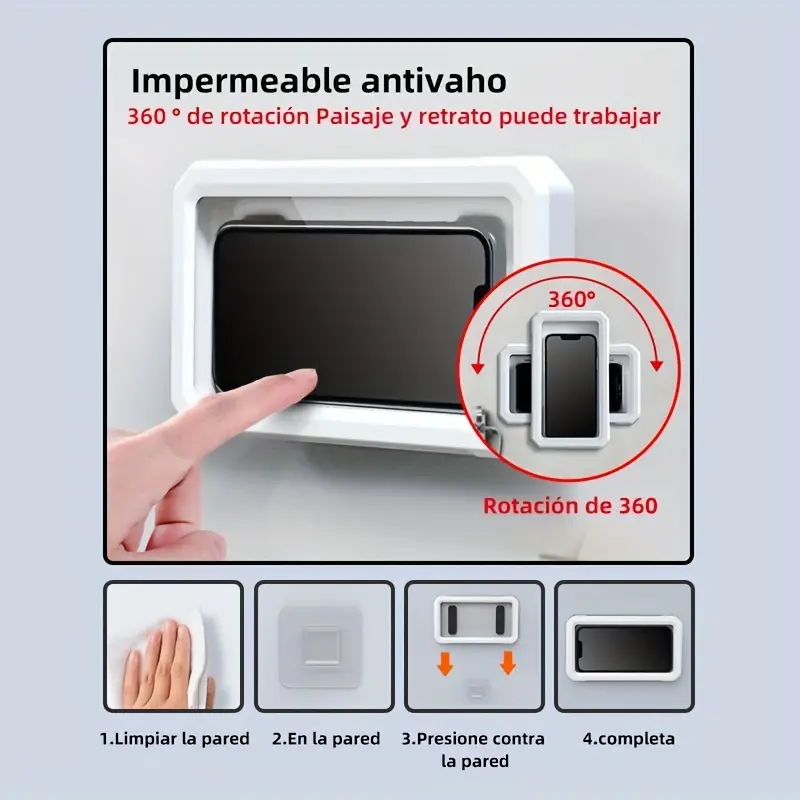 Protector y soporte de teléfono móvil impermeable para colgar en la pared – Comprar al mejor precio en NQLN Store Venezuela