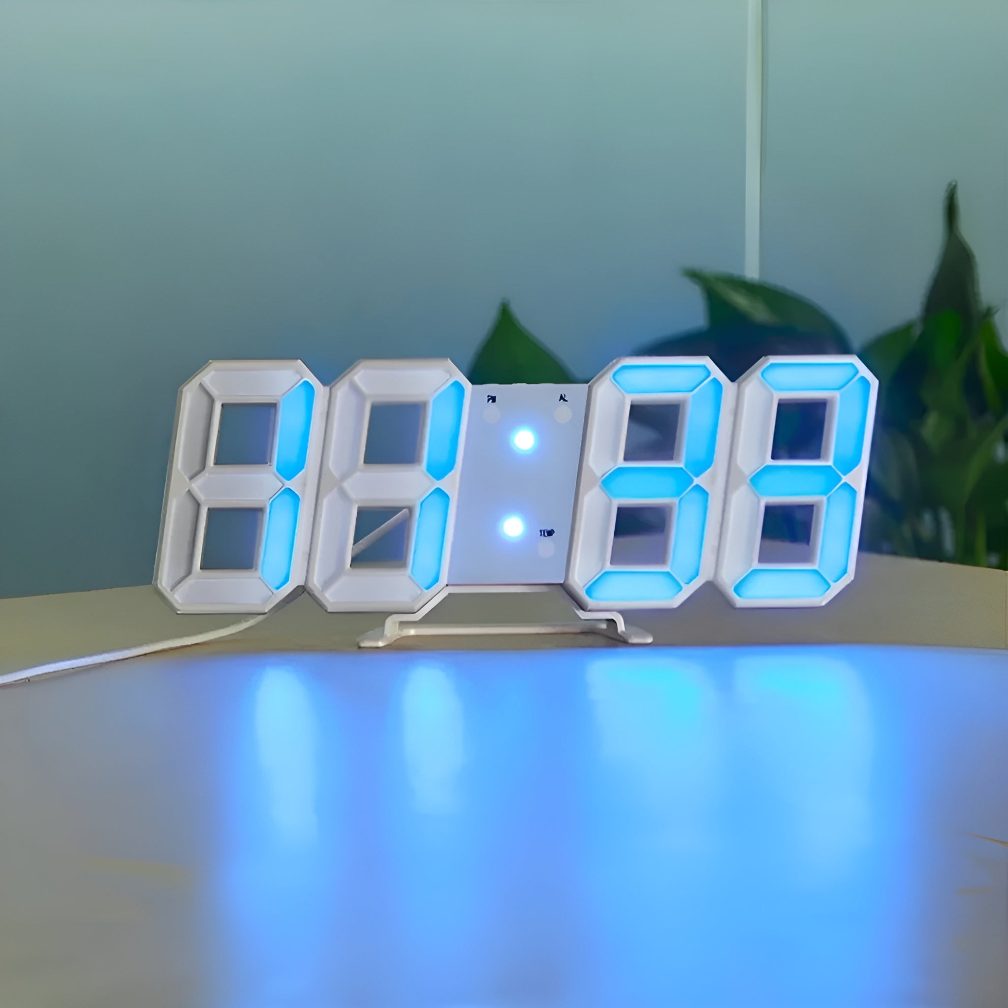 Reloj Digital 3D con alarma color blanco – Comprar online en NQLN Store Venezuela con envío a todo el país