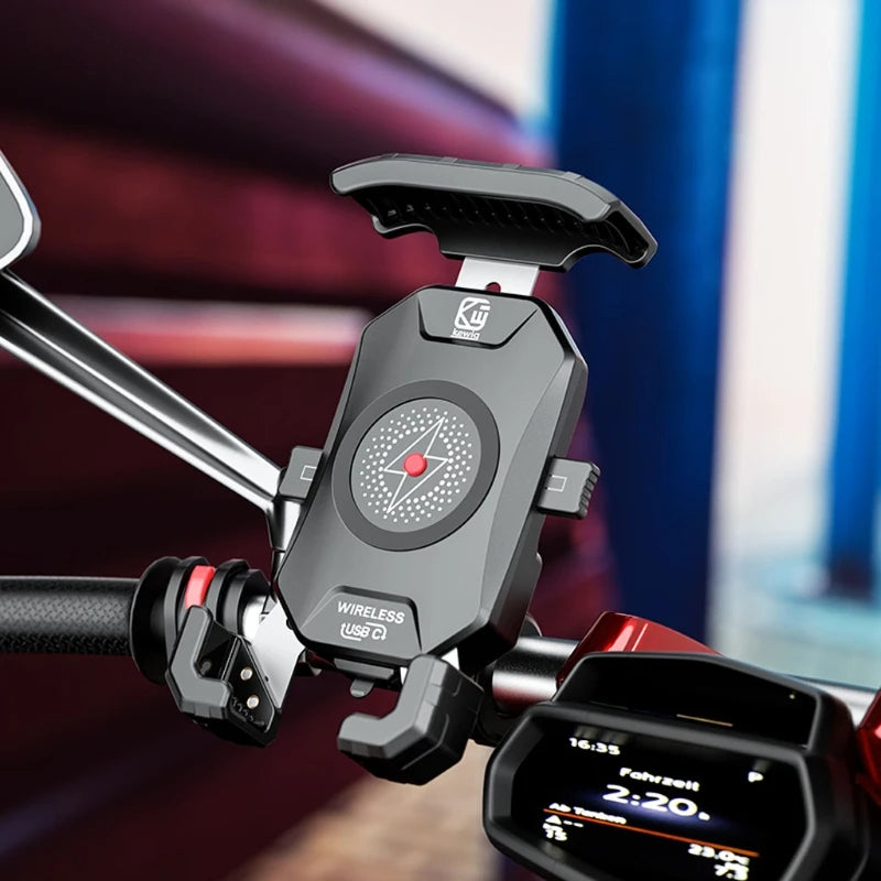 Soporte para teléfono de motocicleta con cargador inalámbrico Qi de 15 W – Comprar online en NQLN Store Venezuela con enví...