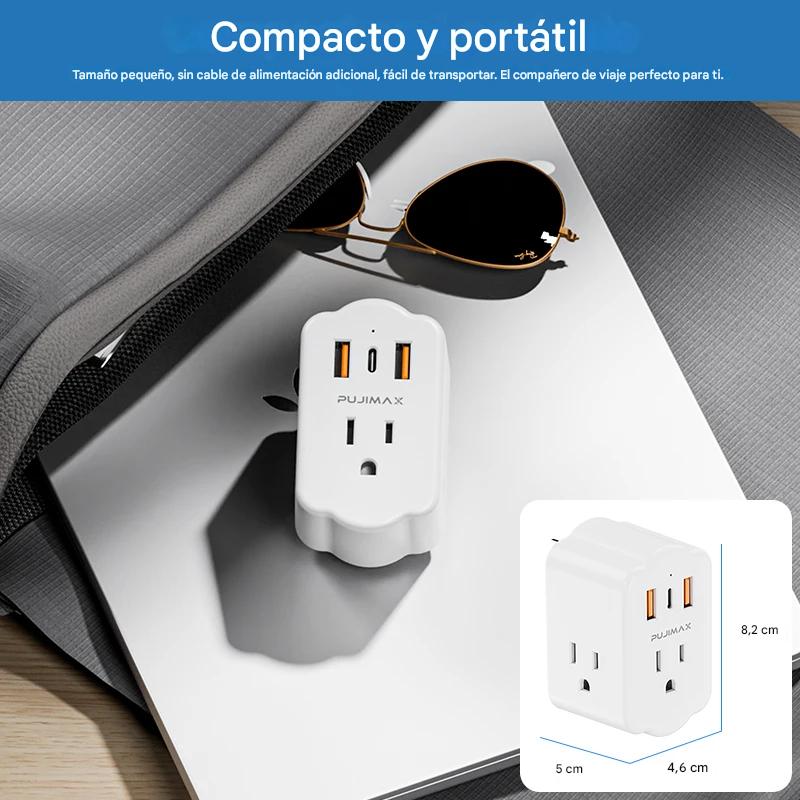 Adaptador de Pared con USB PUJIMAX (PACK 2) – Disponible en Caracas y Margarita – NQLN Store