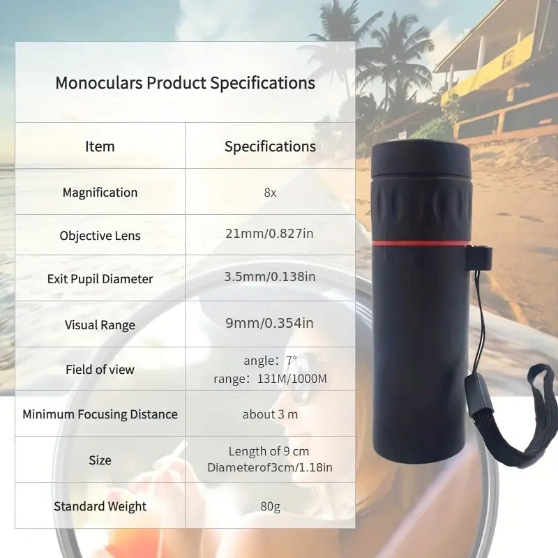 Monocular con clip para telefono – Detalle y presentación – NQLN Store Venezuela