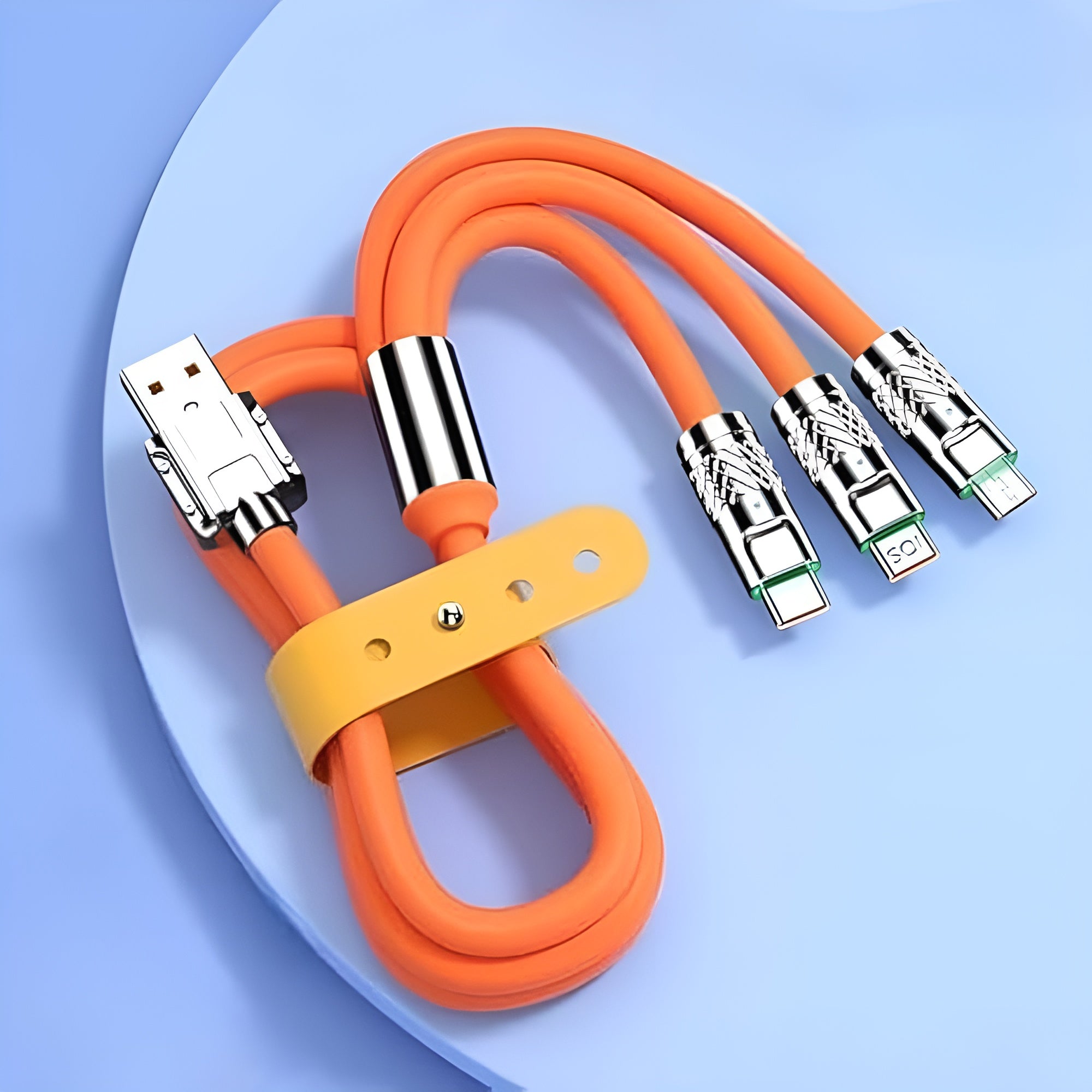 Cable de carga rapida 3 en 1 – Detalle de calidad y acabado – NQLN Store