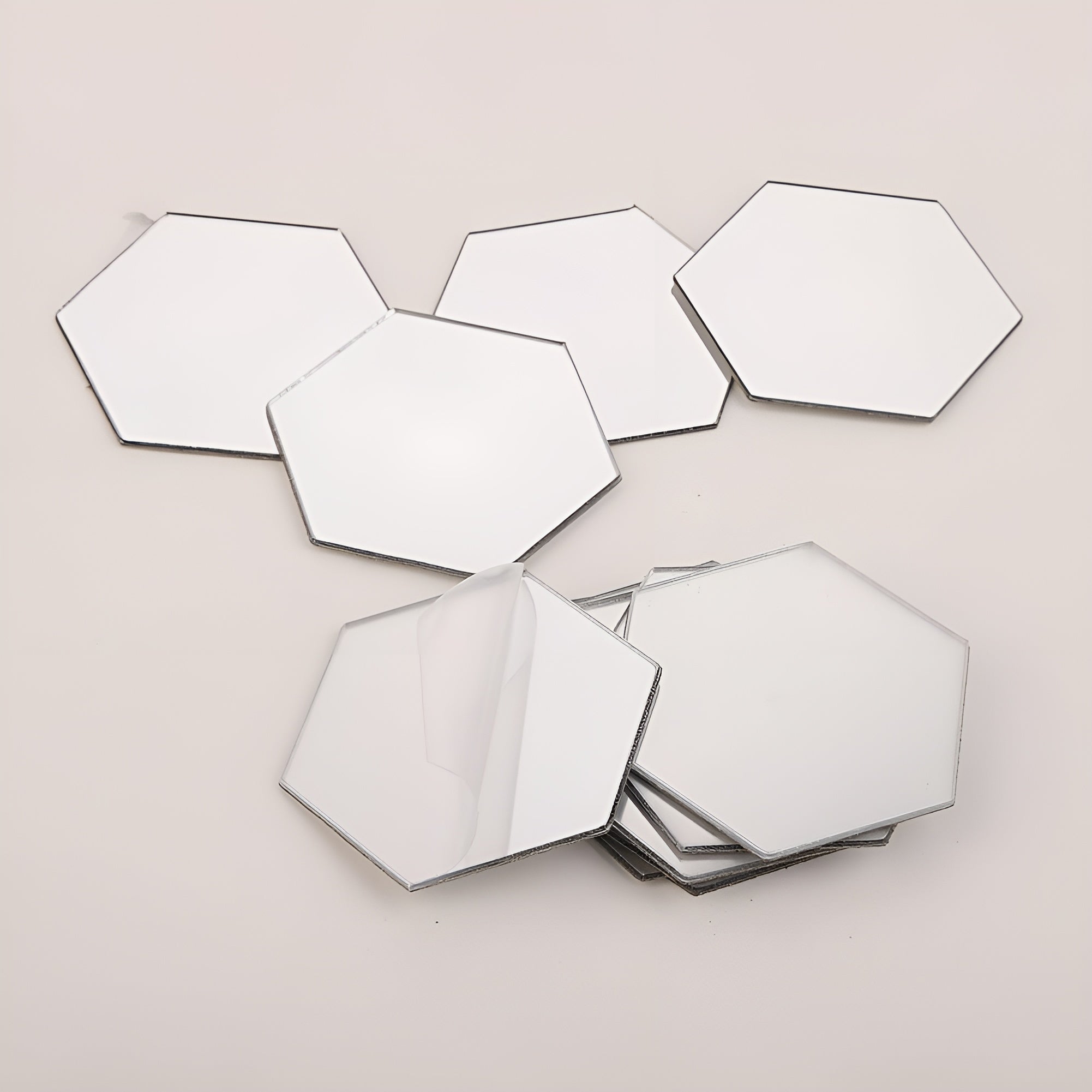 Espejo sin vidrio con forma hexagonal acrílica 3D (24 unidades) – Comprar al mejor precio en NQLN Store Venezuela