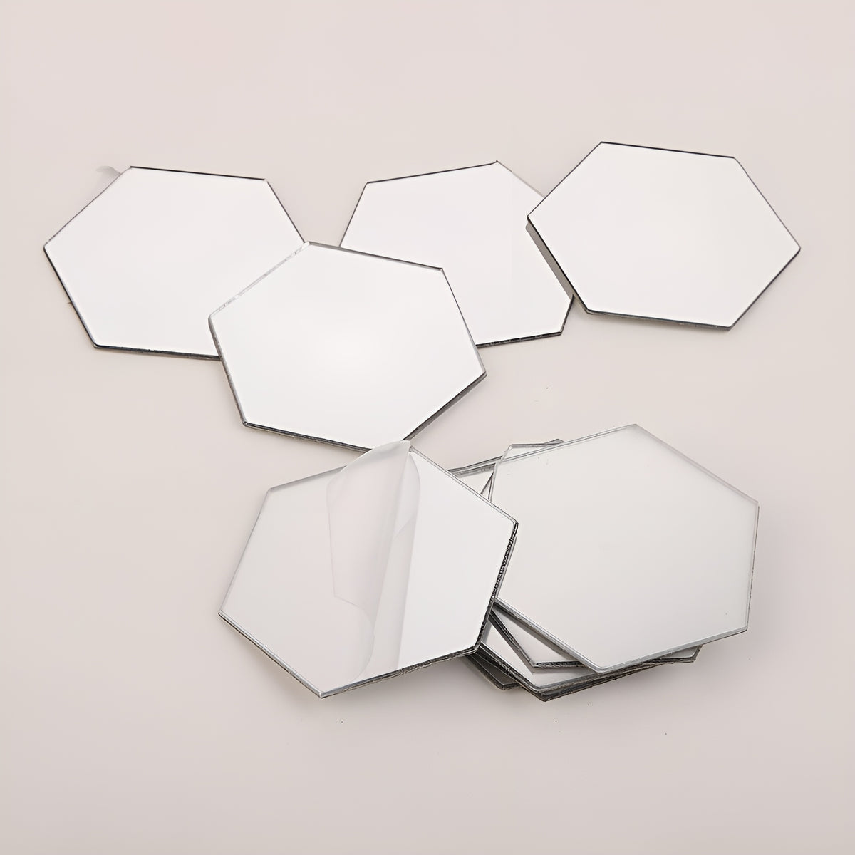 Espejo sin vidrio con forma hexagonal acrílica 3D (24 unidades) – Comprar al mejor precio en NQLN Store Venezuela