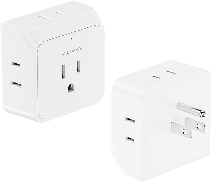 Adaptador de viaje portátil con divisor de 5 tomas de corriente PUJIMAX – Envío a toda Venezuela – NQLN Store