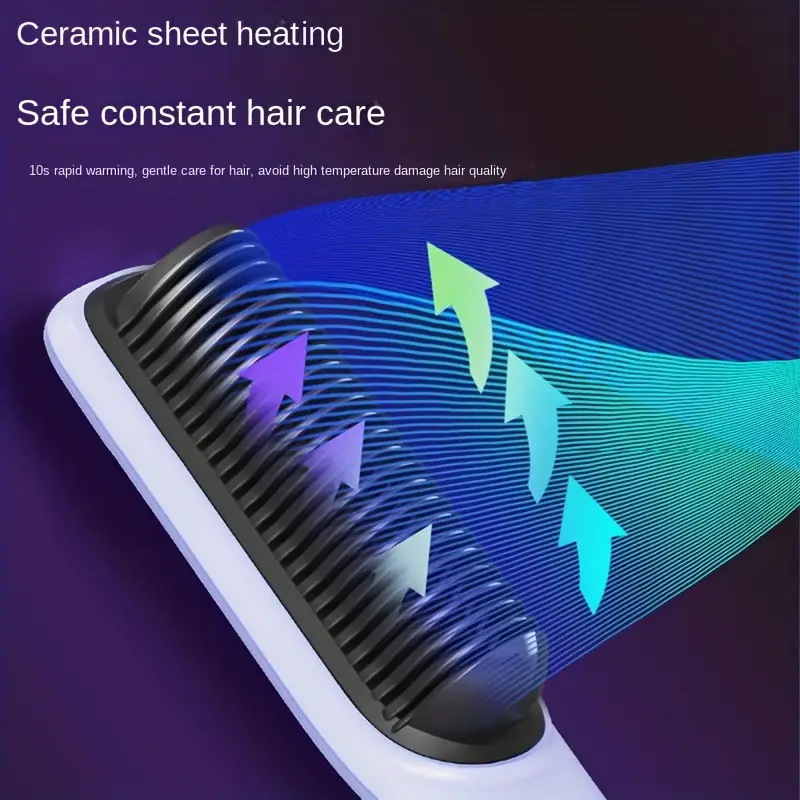 Plancha de cabello combinada 2 en 1 con peine de calor medio para pelo – Envío a toda Venezuela – NQLN Store