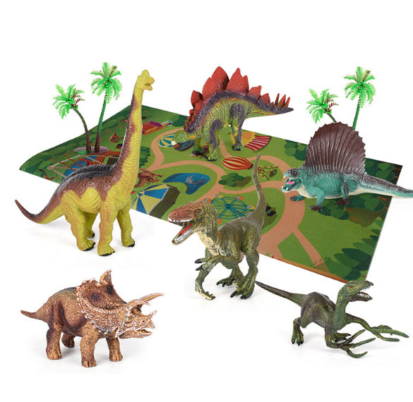 Kit de dinosaurios con alfombra – Vista de cerca del producto – NQLN Store