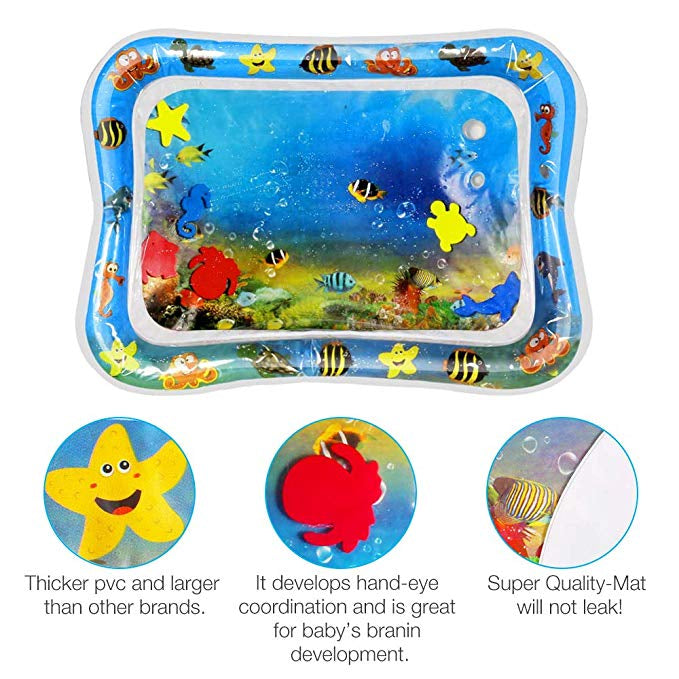 Alfombra de juego acuatica para bebes inflable para piscina – Detalle de calidad y acabado – NQLN Store