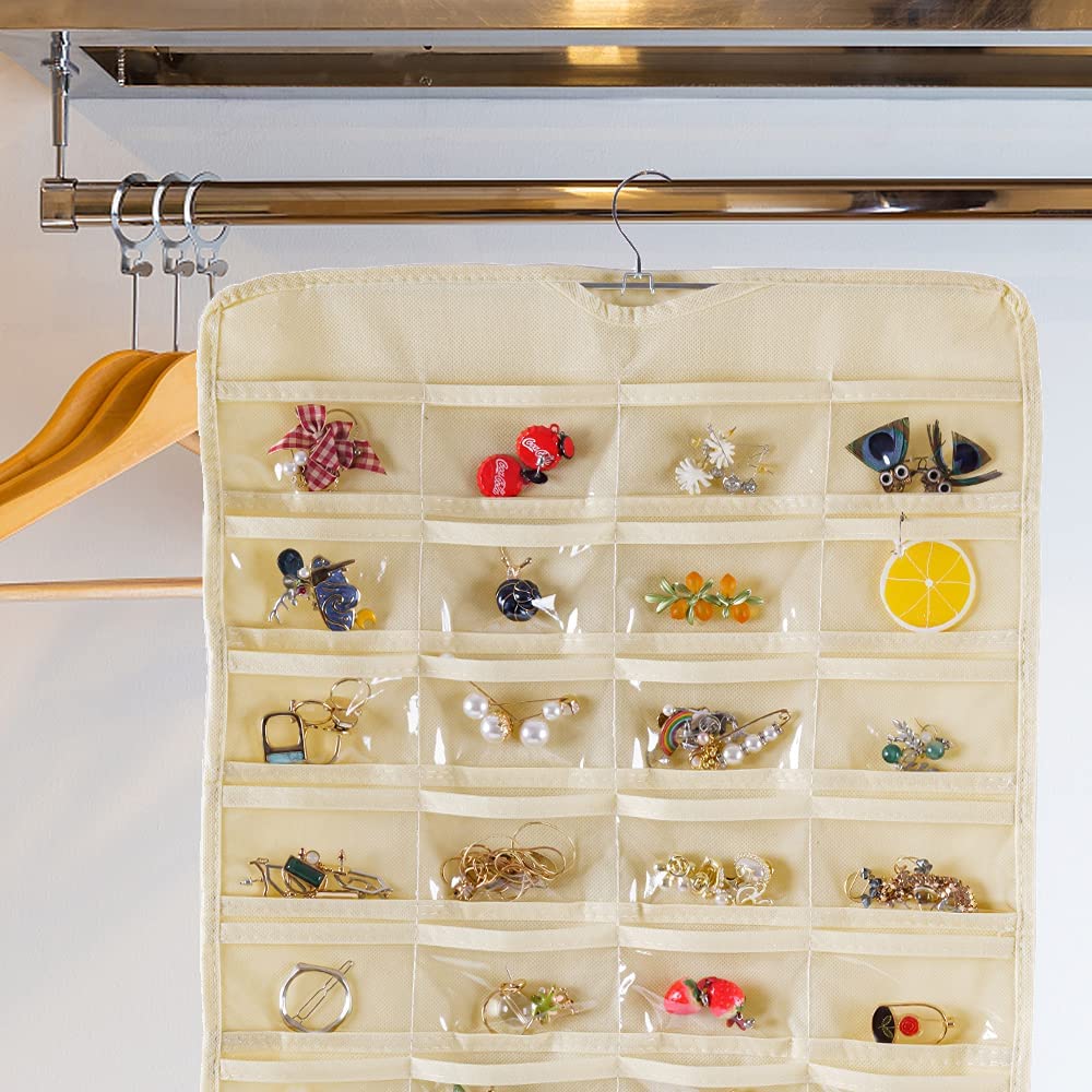 Organizador de joyas colgante con ganchos – Vista detalle del producto – NQLN Store