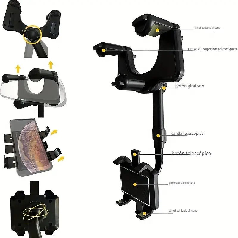 Soporte de teléfono para retrovisor de carro – Comprar al mejor precio en NQLN Store Venezuela