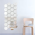 Espejo sin vidrio con forma hexagonal acrílica 3D (24 unidades) – Comprar al mejor precio en NQLN Store Venezuela