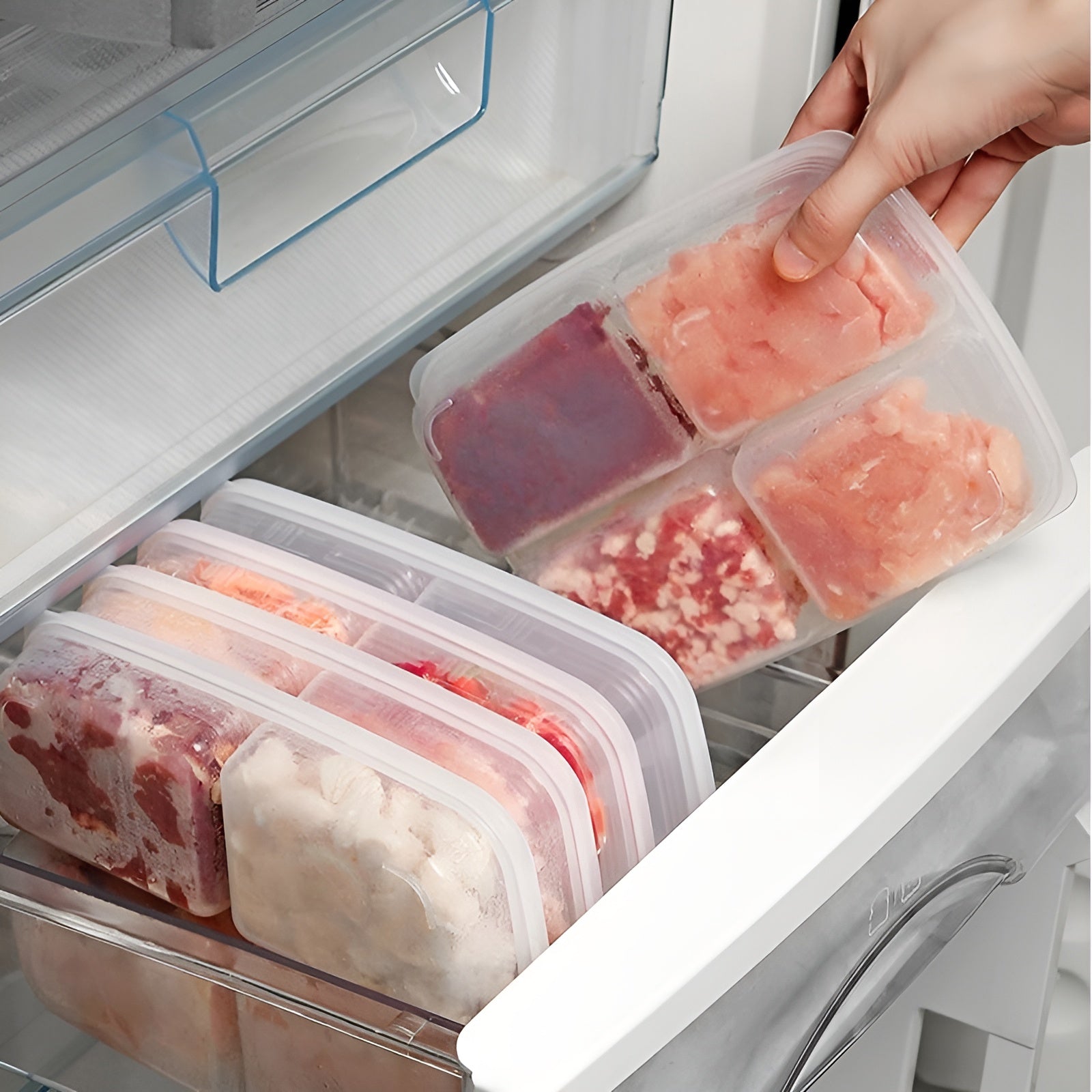 Envase para comida con divisor – Detalle y presentación – NQLN Store Venezuela