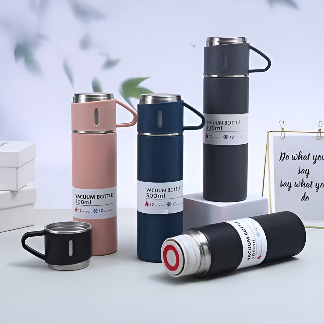 Termo para bebidas calientes y frías con tazas – Envío a toda Venezuela – NQLN Store