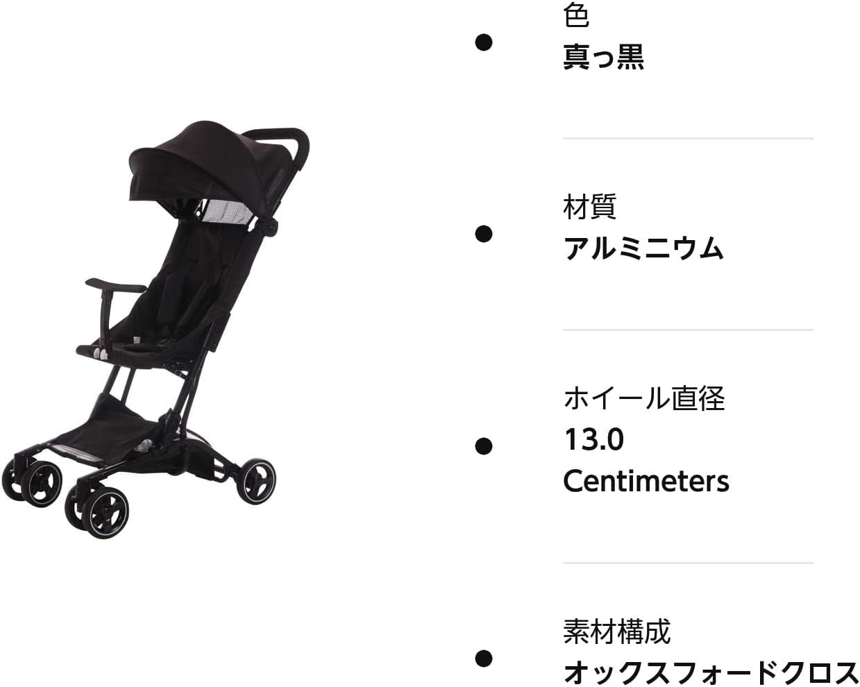 Coche de bebe Plegable Compacto y Ligero – Vista adicional – Disponible en NQLN Store Venezuela