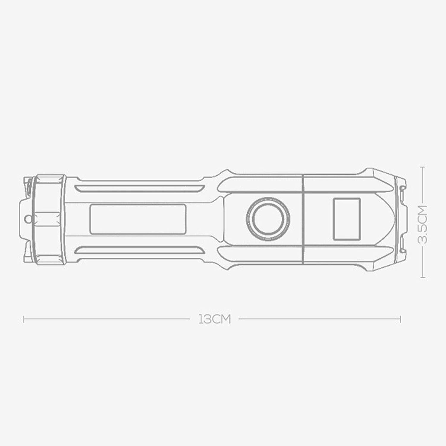 Linterna LED Táctica Recargable – Tienda online NQLN Store Venezuela