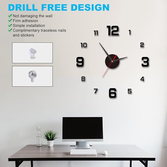 Reloj de pared 3D sin marco – Disponible en Caracas y Margarita – NQLN Store