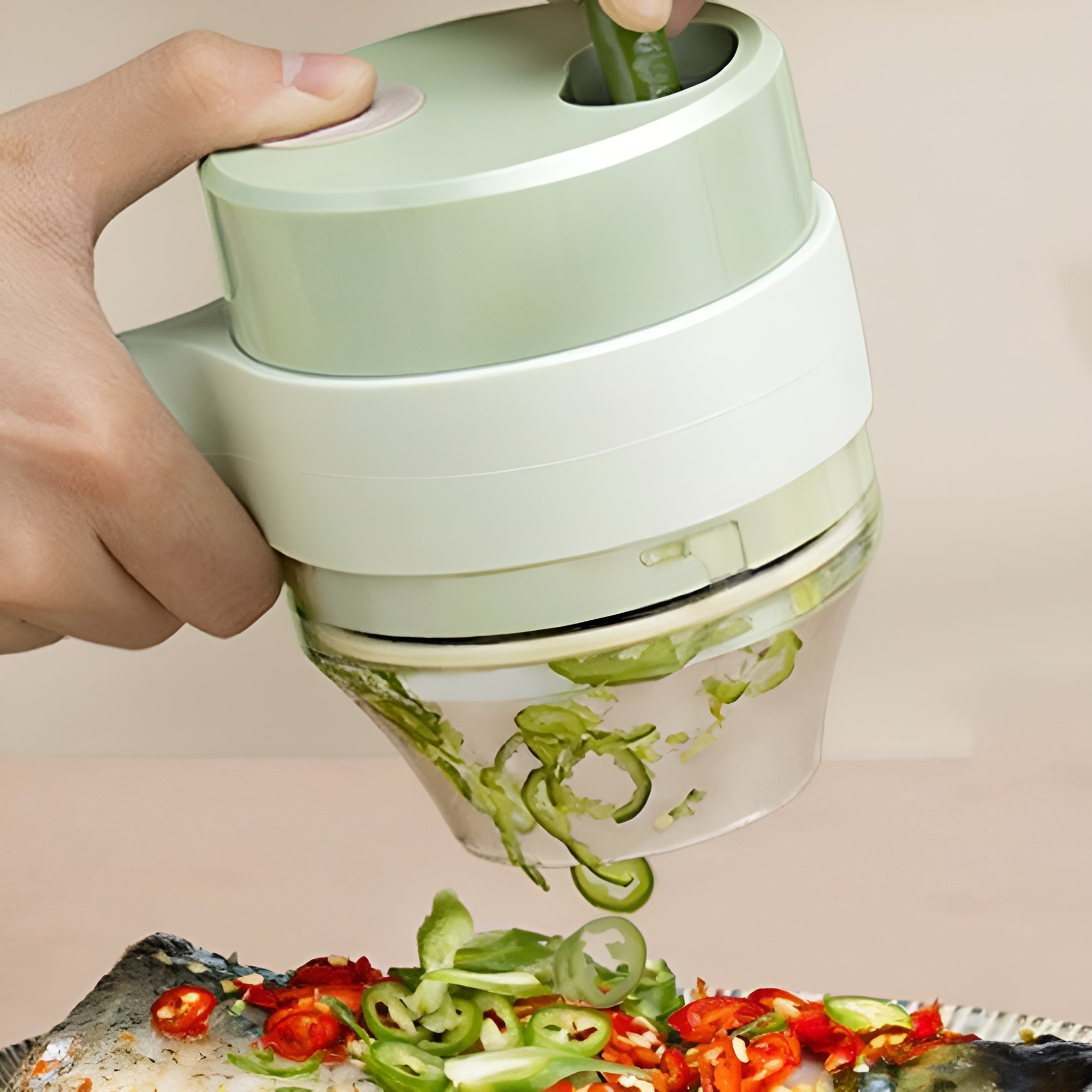 Cortador de verduras recargable 4 en 1 – Envío a toda Venezuela – NQLN Store