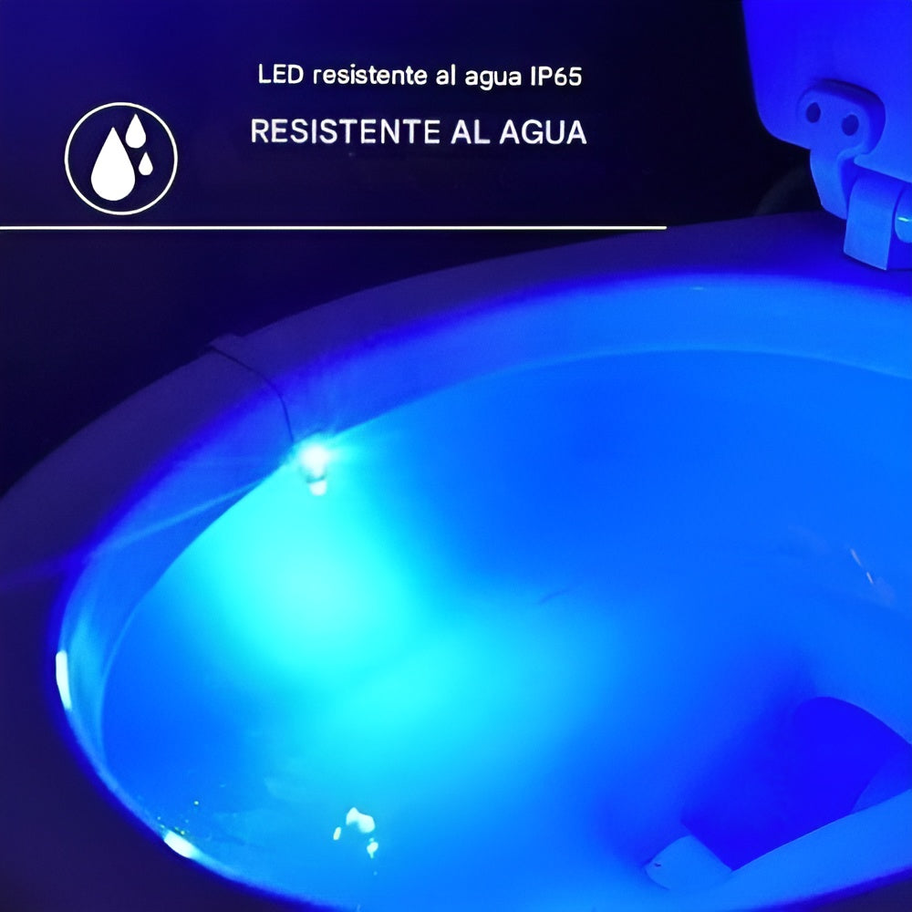 Sensor de luces led nocturna para inodoro – Vista adicional – Disponible en NQLN Store Venezuela
