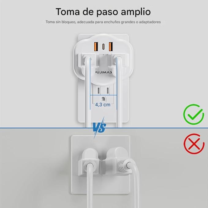 Extensor de toma de corriente 5 en 1 PUJIMAX – Comprar en Caracas, Margarita y toda Venezuela – NQLN Store