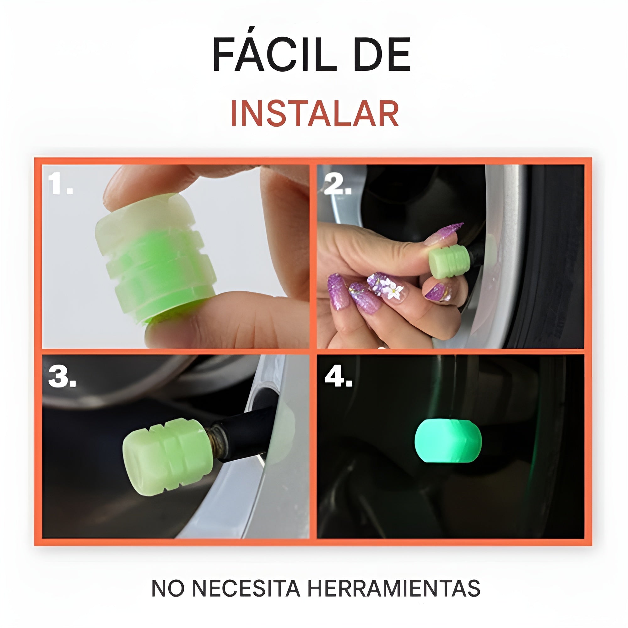 Tapa para válvula de caucho (Pack de 4) – Tienda online NQLN Store Venezuela
