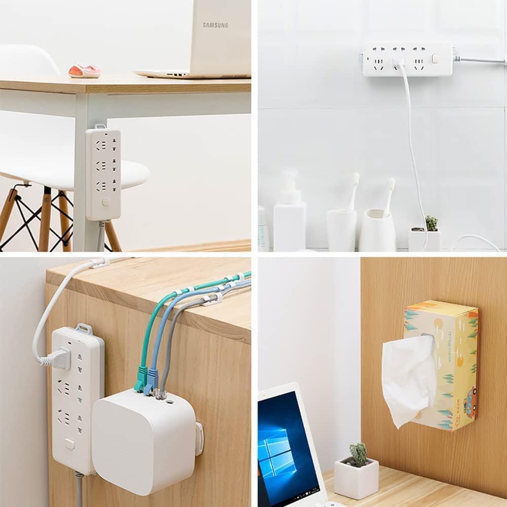 Fijador para regleta de pared autoadhesivo multifuncional – Envío a toda Venezuela – NQLN Store