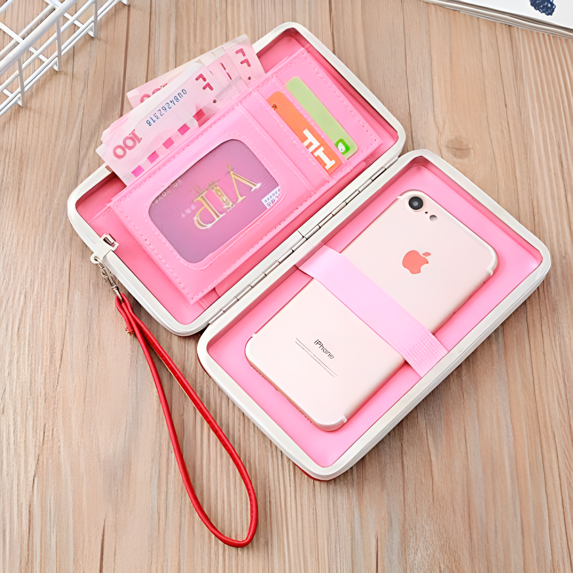 Cartera de semicuero con cremallera para mujer – Tienda online NQLN Store Venezuela