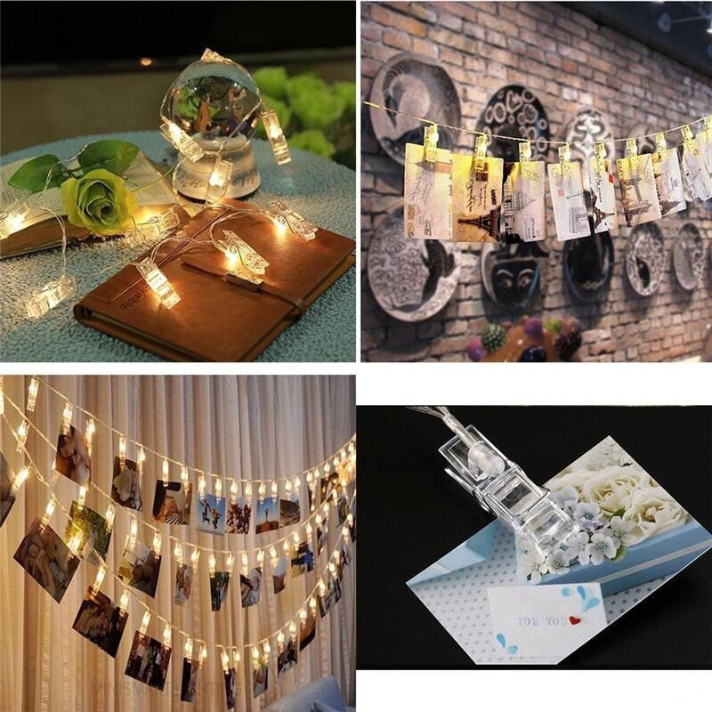Cadena de Luces con Ganchos para Fotos – Tienda online NQLN Store Venezuela