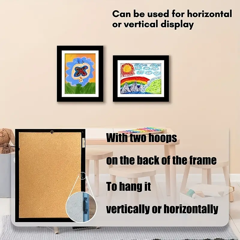 Marco con apertura para dibujos de niños – Vista adicional – Disponible en NQLN Store Venezuela