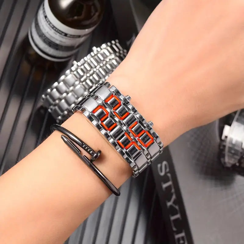 Reloj de pulsera digital creativo para mujeres y hombres – NQLN Store Venezuela, tienda online con envío a todo el país