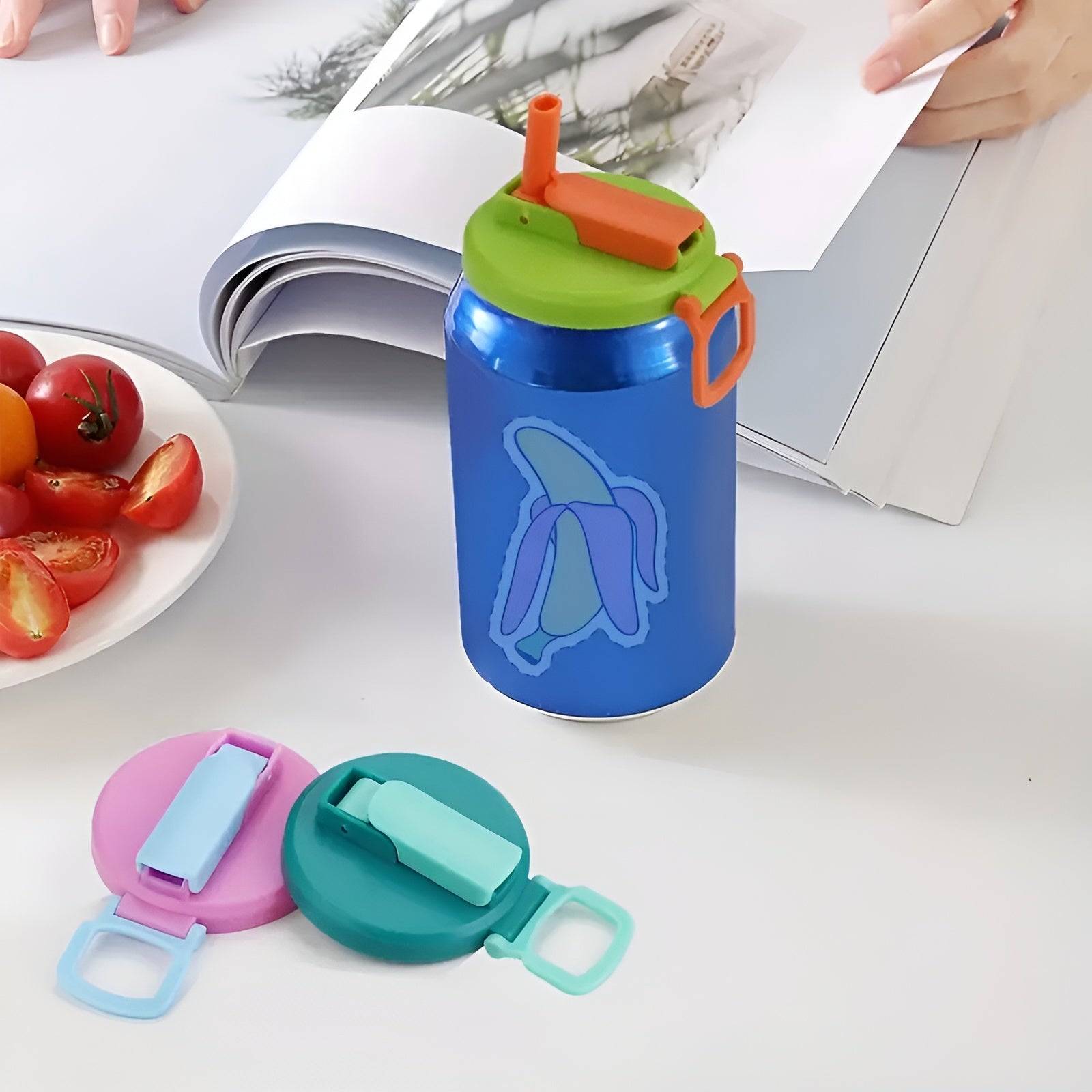 Tapas de silicona con popote para latas(pack de 4) – Comprar en Caracas, Margarita y toda Venezuela – NQLN Store