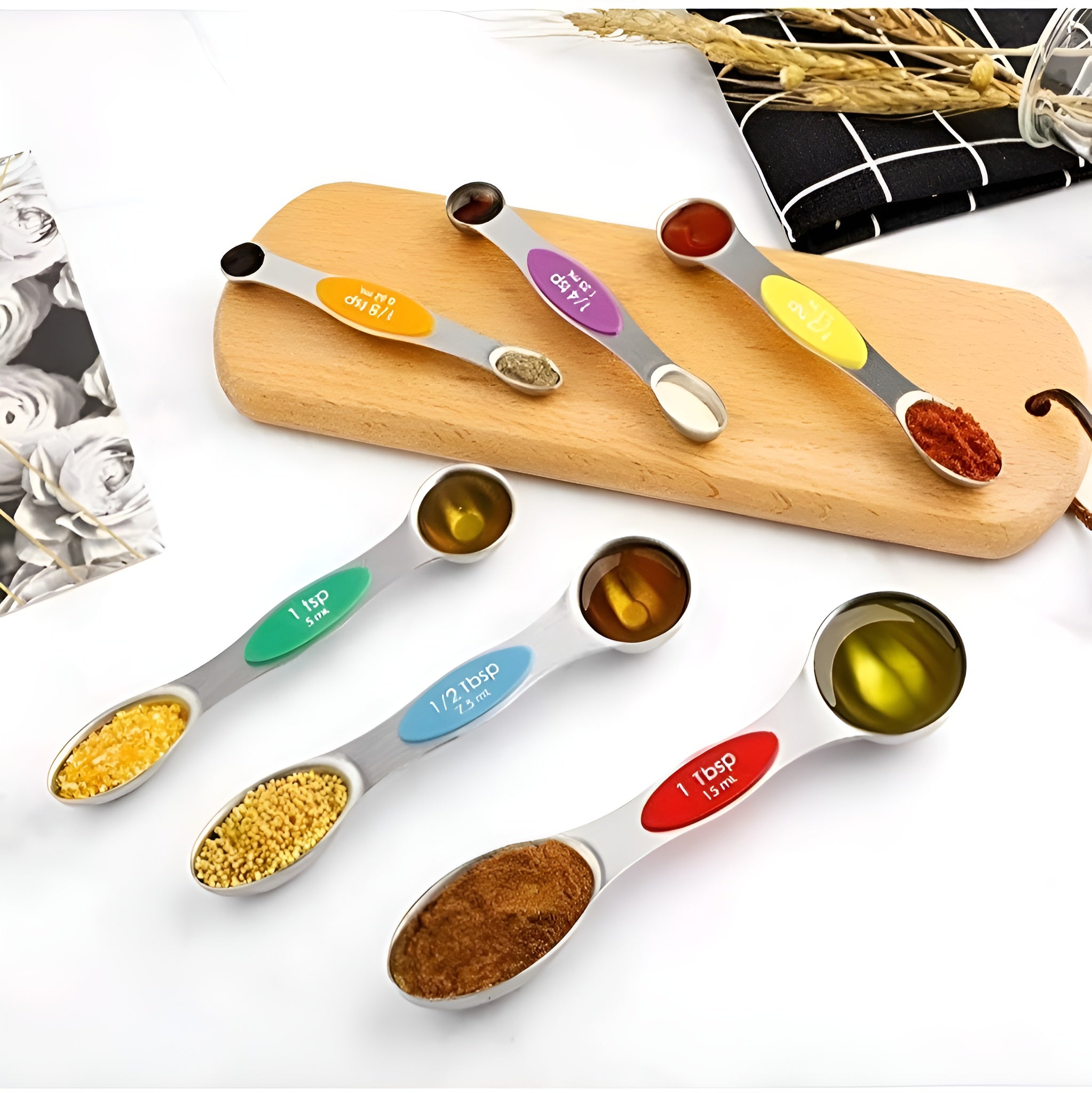 Juego de 8 cucharas medidoras magnéticas – Comprar al mejor precio en NQLN Store Venezuela