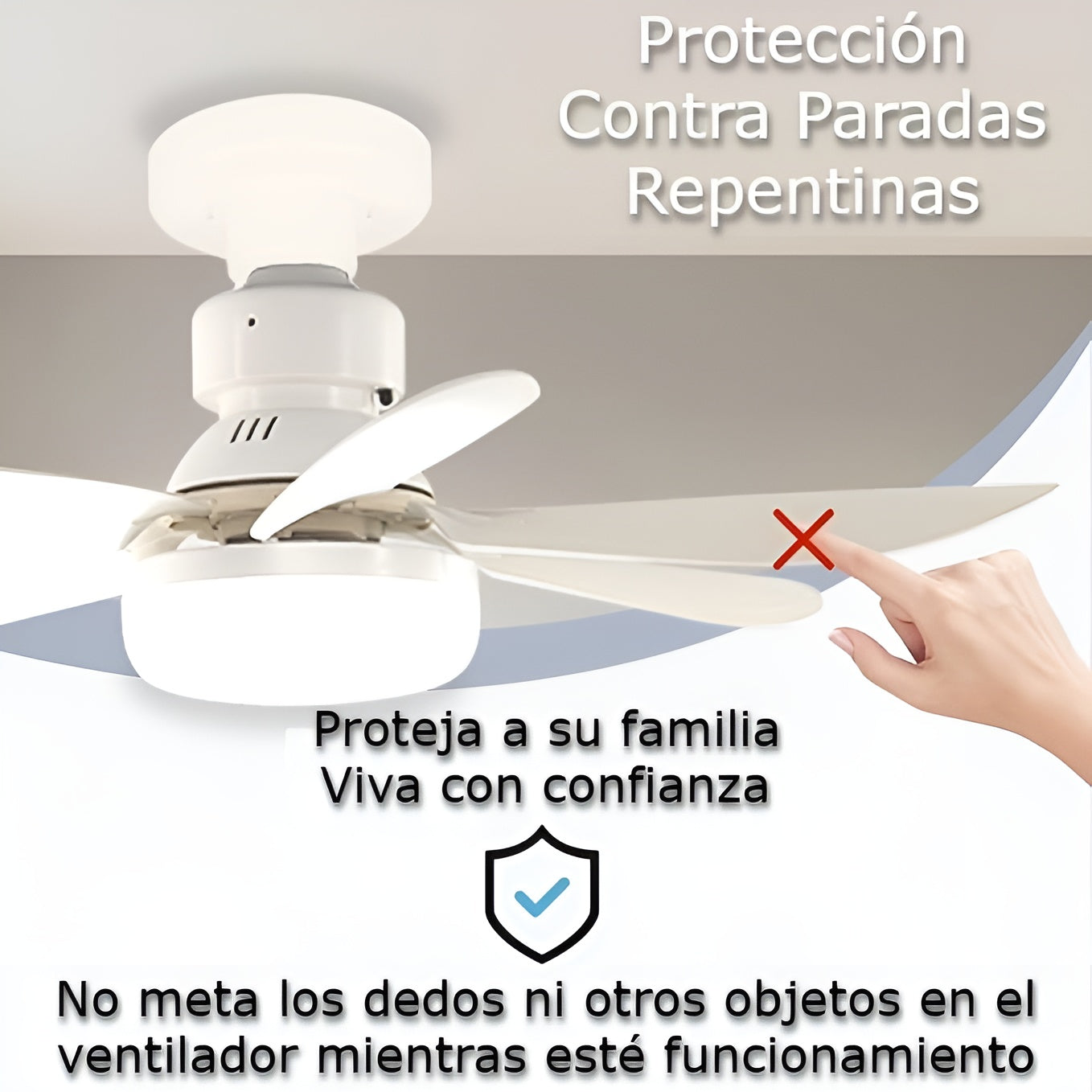 Ventilador de luz con control remoto – Envío a toda Venezuela – NQLN Store