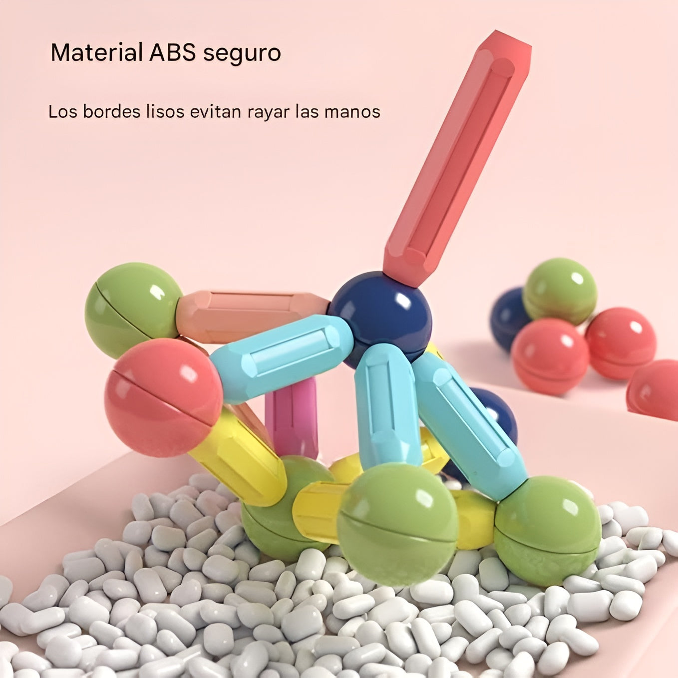 Juego de Construcción Magnético de Bolas y Varillas – Envío a toda Venezuela – NQLN Store