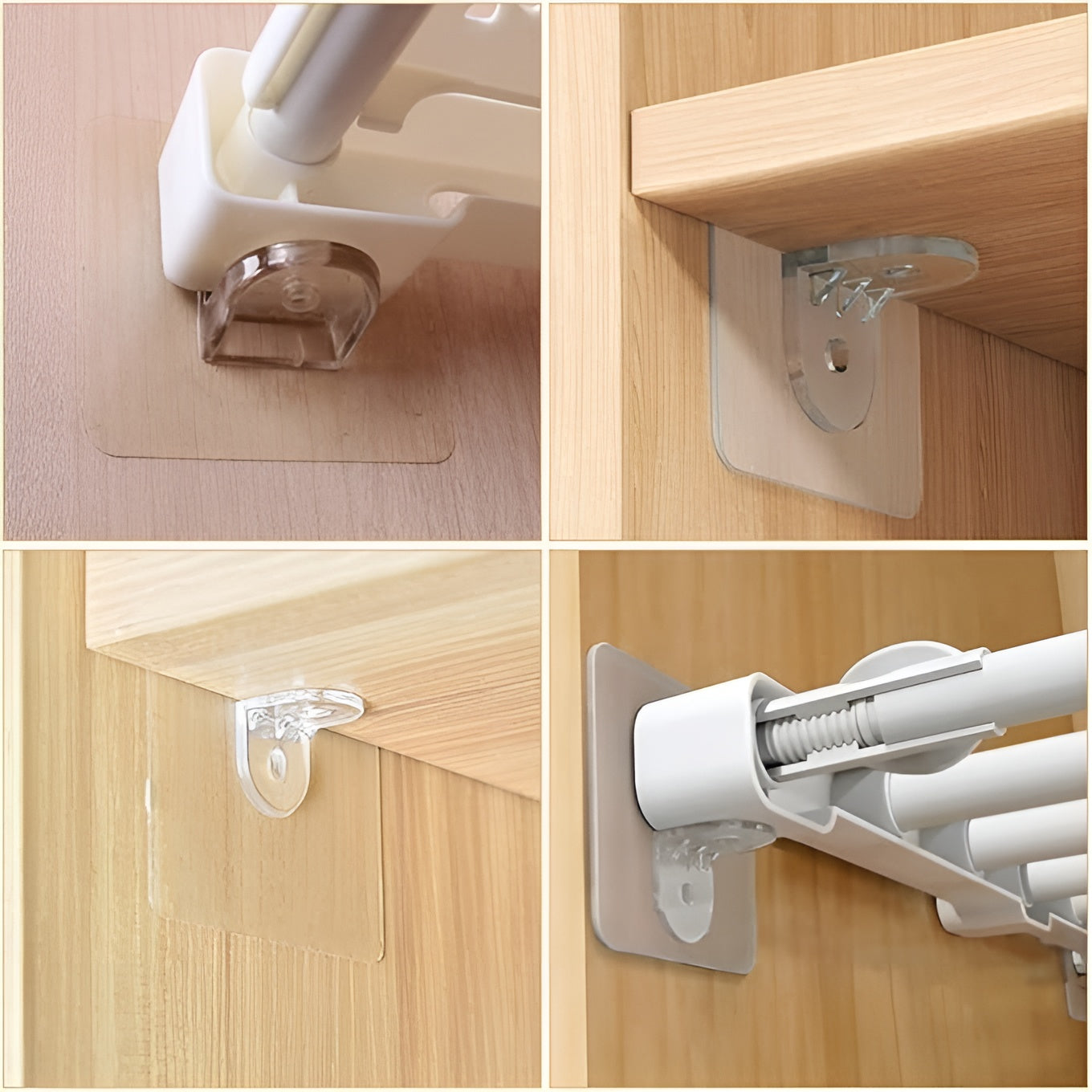 Soporte Adhesivas para Repisas (Pack de 10) para cocina – Comprar al mejor precio en NQLN Store Venezuela