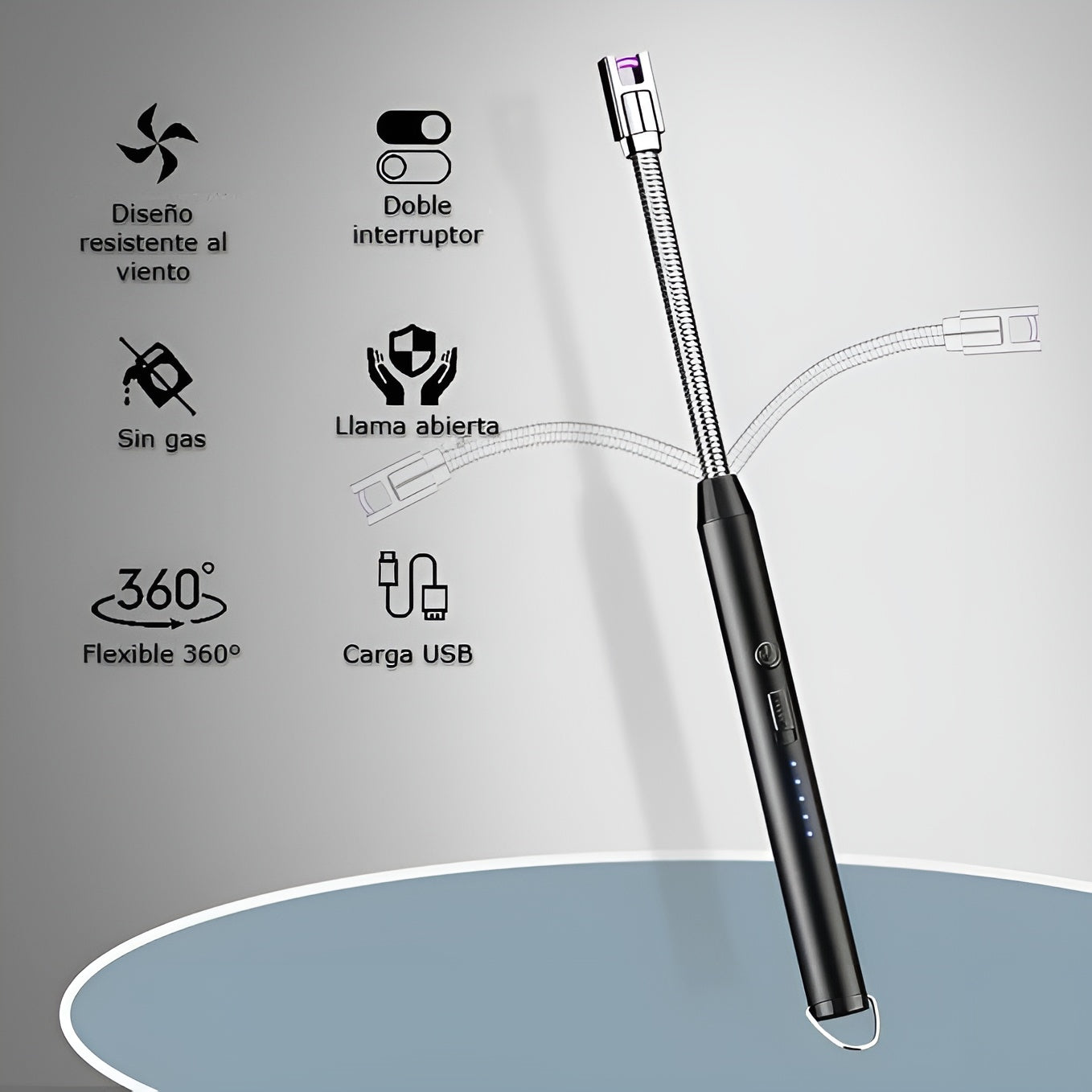 Encendedor Recargable USB portatil – Detalle de calidad y acabado – NQLN Store