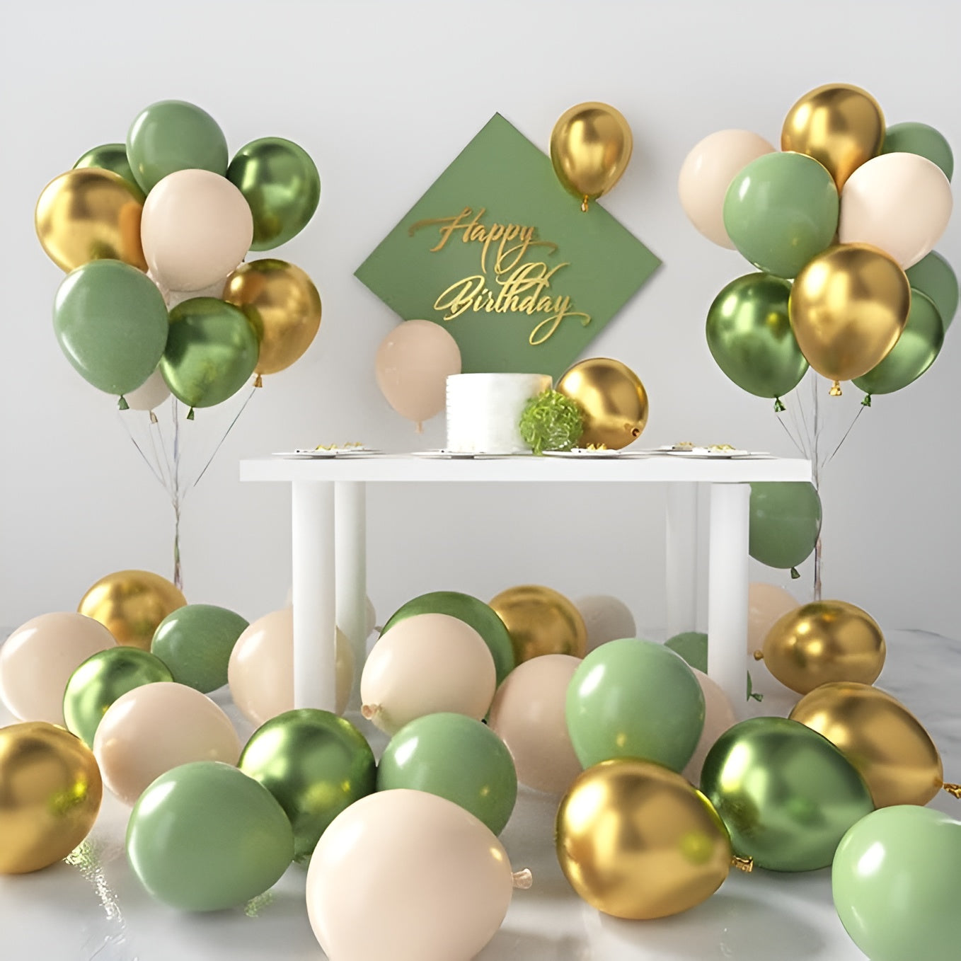 Kit de Globos Verdes y Dorados de 117 Piezas – Envío a toda Venezuela – NQLN Store