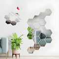 Espejo sin vidrio con forma hexagonal acrílica 3D (24 unidades) – Vista detalle del producto – NQLN Store