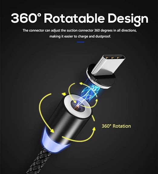 Cable de carga magnetico USB con luz LED 3 en 1 – Tienda online NQLN Store Venezuela