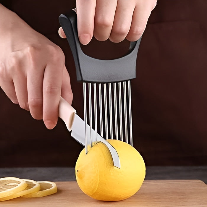 Soporte acero inoxidable para rebanar cebollas para cocina – Tienda online NQLN Store Venezuela
