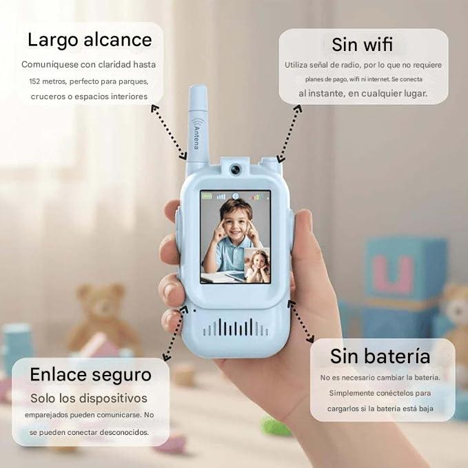 Walkie Talkies de Video para Niños y Niñas – Vista adicional – Disponible en NQLN Store Venezuela