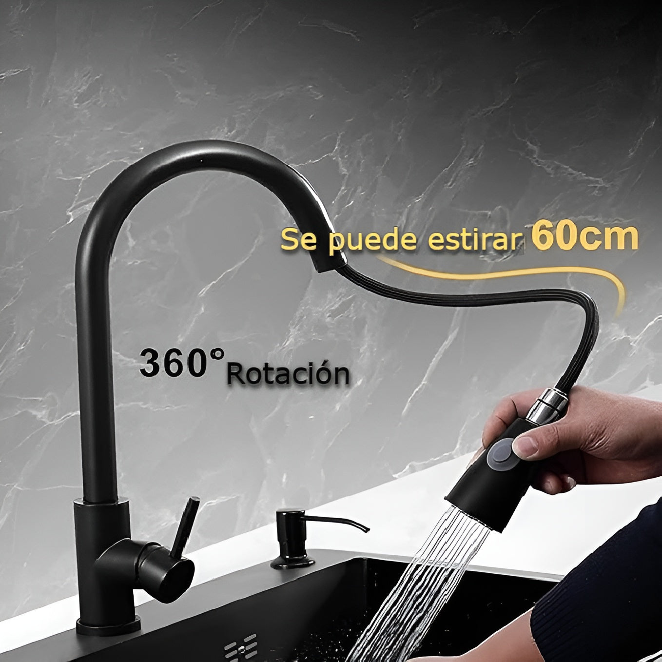 Fregadero de Cascada para Cocina – Vista adicional – Disponible en NQLN Store Venezuela