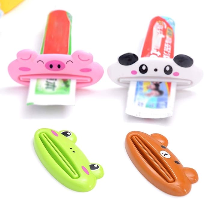 Dispensador de pasta de dientes (Pack de 4) – Detalle y presentación – NQLN Store Venezuela