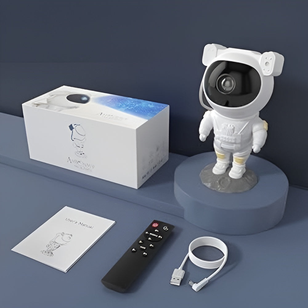 Proyector de luz nocturna 2 en 1 con forma de astronauta – Detalle de calidad y acabado – NQLN Store