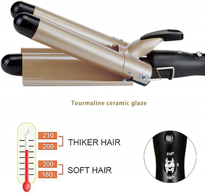 Rizadora de cabello 3 tubos – Comprar al mejor precio en NQLN Store Venezuela