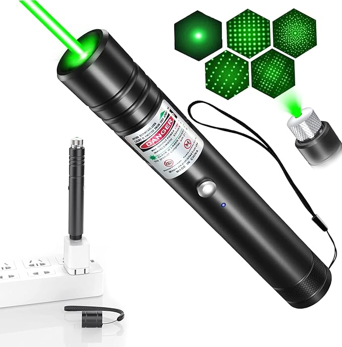 Puntero láser verde de largo alcance con carga USB – NQLN Store Venezuela, tienda online con envío a todo el país