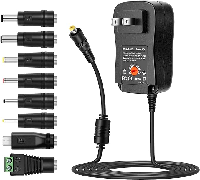Adaptador universal AC/DC 30W – NQLN Store Venezuela, tienda online con envío a todo el país
