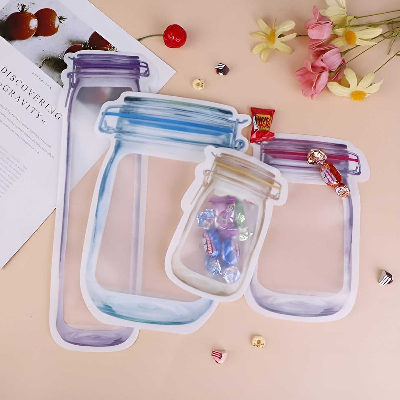 Bolsas de almacenamiento en forma de botella (Pack de 4) – Envío a toda Venezuela – NQLN Store
