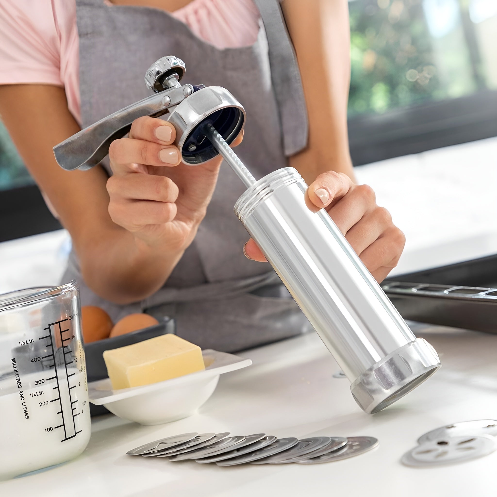 Pistola de prensa para hacer galletas – Tienda online NQLN Store Venezuela